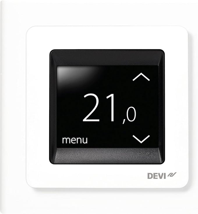 Thermostaat voor kamer- en vloerverwarming met temperatuurregeling