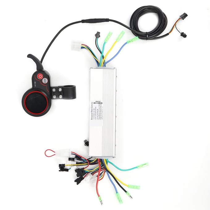 LCD Kleurenscherm Controller Duimgas Dubbele Aandrijving voor Elektrische Scooter Instrument Elektrisch white