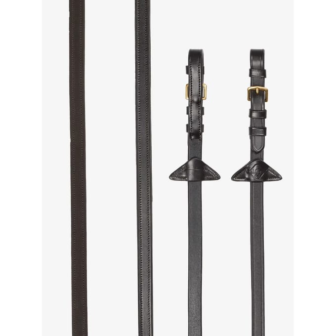 Lemieux Teugels Rubber Half Lined Bruin-goud - paard