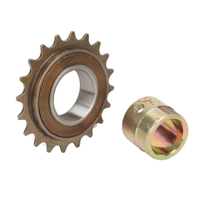 Roue libre 20T avec adaptateur 25,5-26 mm de remplacement Léger Installation facile Kit adaptateur de roue libre de vélo pour brown