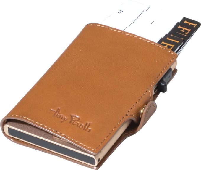Tony Perotti Furbo Leren RFID Pasjeshouder Slim met papiergeldvak - Miele