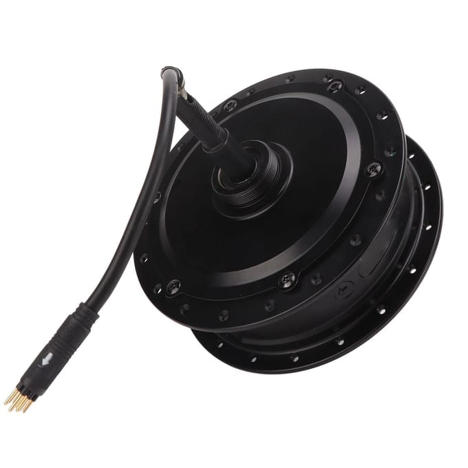 Kit de conversion de moteur de moyeu de vélo électrique à propulsion arrière 48 V 350 W, étanche, bruit de 55 dB, pour bricolage black