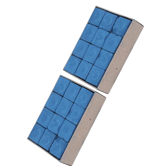24 stuks NoSlip Keutopkrijt Biljart Pool Keu Droog Krijt Accessoire Keu Krijt(Blauw ) blauw