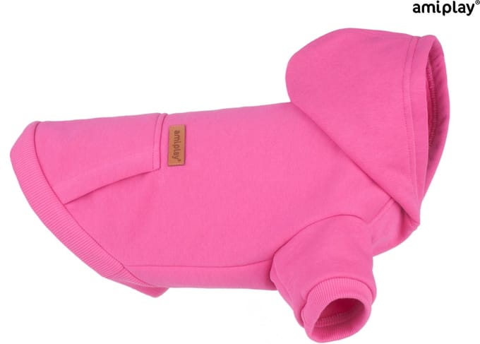 Amiplay Hoodie Texas roze 30x32x46cm