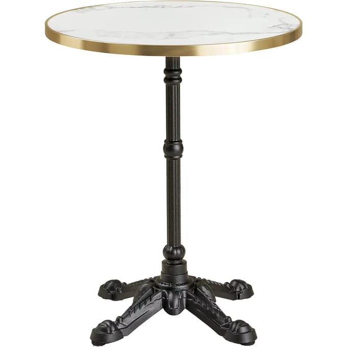 House Nordic Bistrotafel - Rond Marmerlook - Ø60x74cm