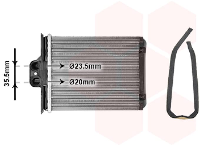 Van Wezel - KACHEL RADIATEUR VOOR OPEL VECTRA B 1995-1998 02724982