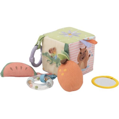 LUPILU Pluche baby speelgoed (Kubus)