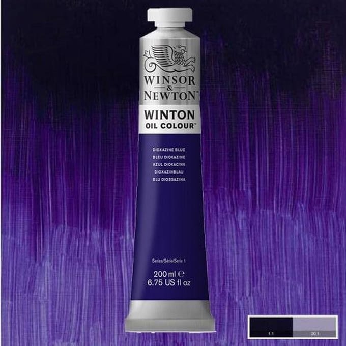 Merkloze Olieverf 200 ml - Dioxazine Bluew