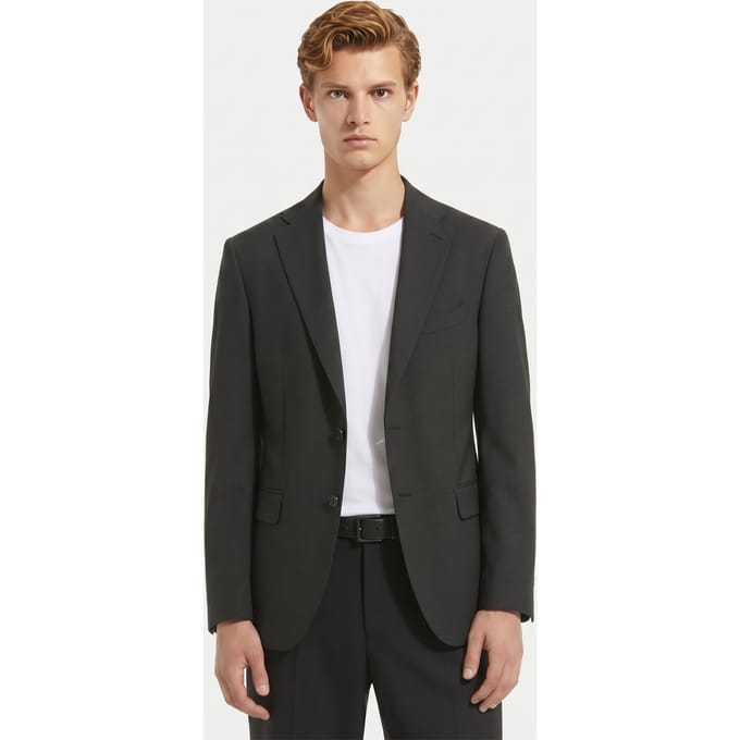 Brooks Brothers Wool Jacket Dark Grey Größe: 48 | Blazer Outlet | Herren | Grau