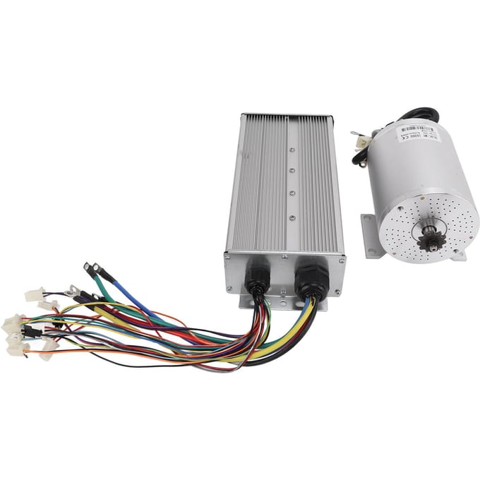 72V 3000W Elektrische Borstelloze DC Motor Kit Hoge Snelheid Motor Controller voor Scooter Fiets gray