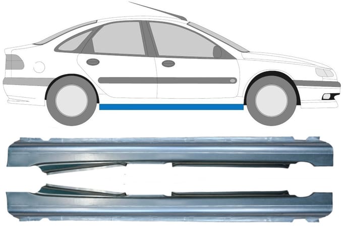 Volledige dorpel voor Renault Laguna I 1994-2001 / Links + Rechts / Set
