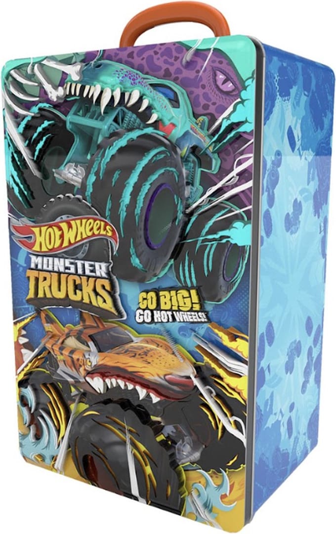 Hot Wheels Metal 6-Monster Truck Storage case