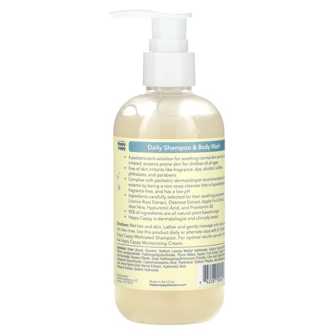 Happy Cappy, shampoing et gel douche quotidien, sans parfum, 237 ml (237ml) beige