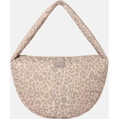 Studio Noos puffy cross body bag beige leopard