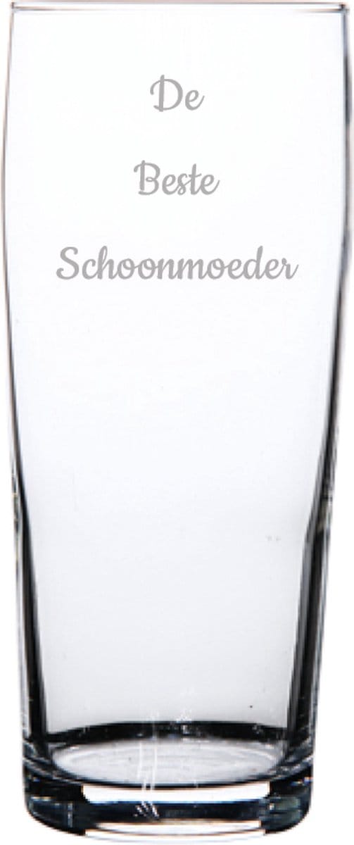 Gegraveerde bierfluitje 19cl De Beste Schoonmoeder