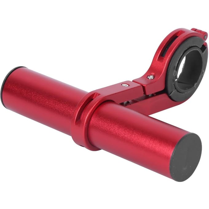 Fiets Stuurverlengbeugel Multifunctioneel 10cm Verlengstuk Fietslamp Zaklamp Steunklem rood