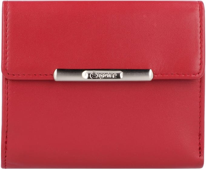 Esquire Leren portemonnee Helena Lady Wallet RFID Red rood