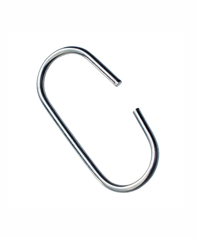 10 stuks - C-Haak / Ophanghaak - 4cm - Verzinkt Staal - type CH-3