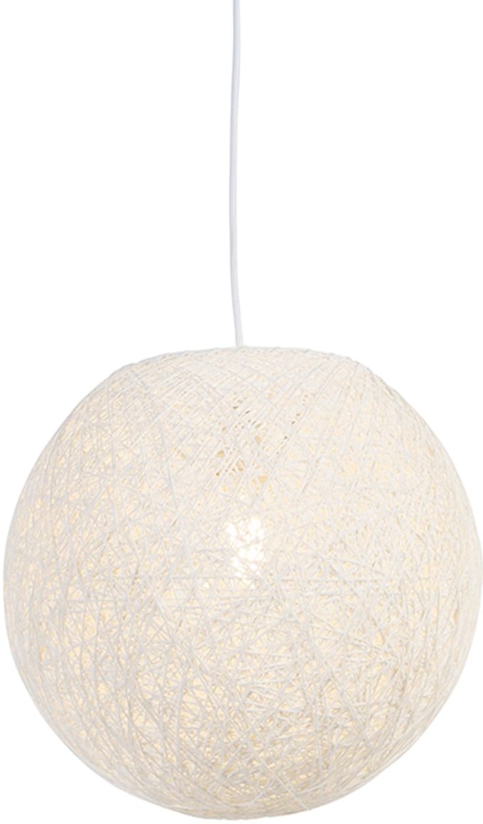 QAZQA Corda 35 - Hanglamp - 1 lichts - 350 mm - wit