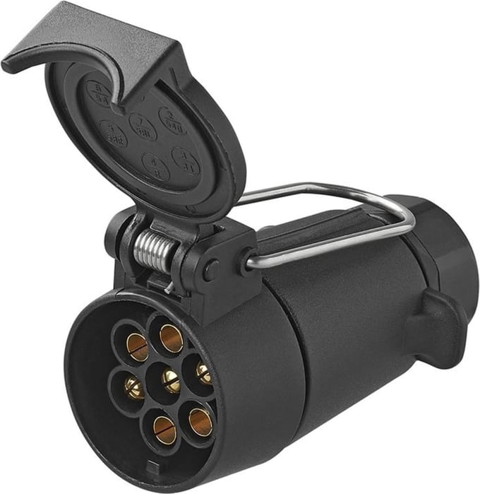 Proplus - ProPlus stekkerdoos 7-polig PVC zwevend met haak