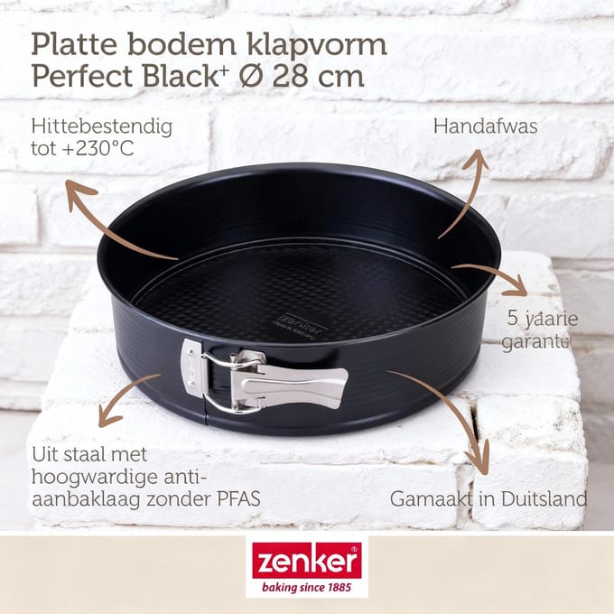 Springvorm met scharnier 28 cm Zenker PerfectBack+