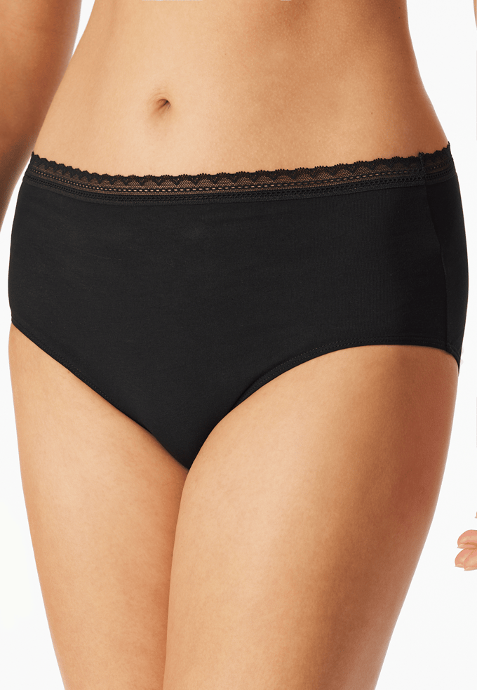 Midislips, set van 3, kant, zwart - Modern multipacks 48