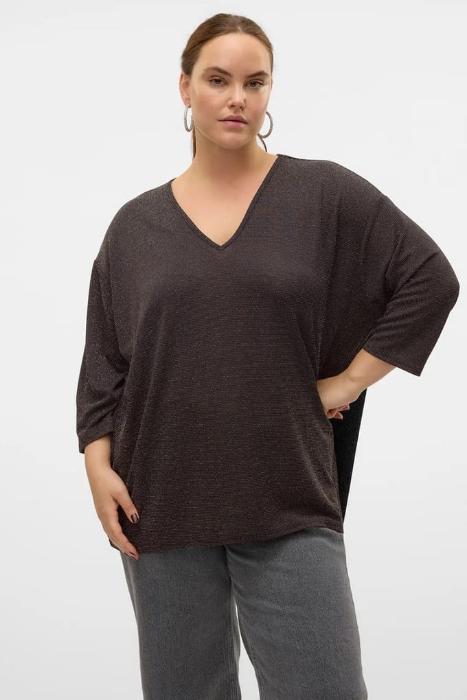 VERO MODA curve ECO glitter shirt