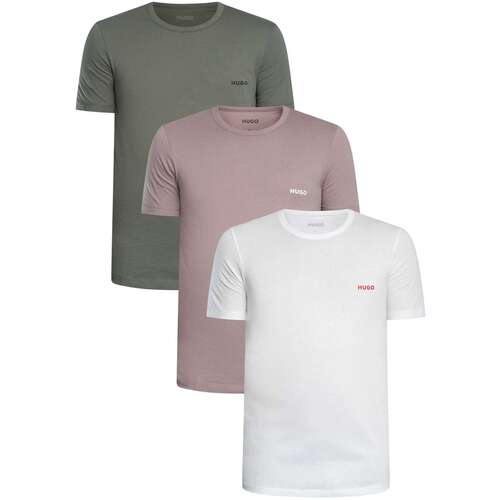 HUGO 3-Pack Crew Lounge T-Shirts, Veelkleurig