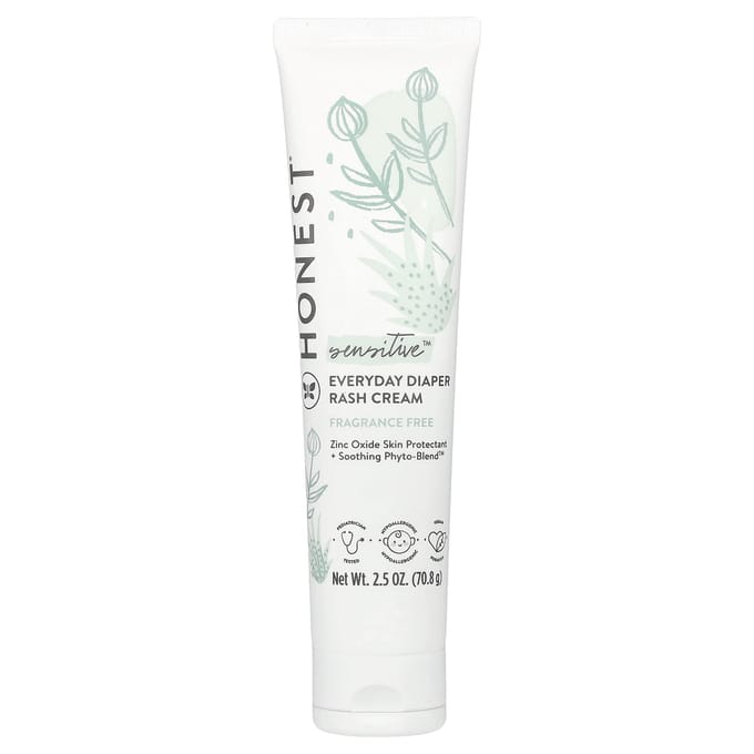 The Honest Company, Diaper Rash Cream, 2.5 oz (70.8 g) white