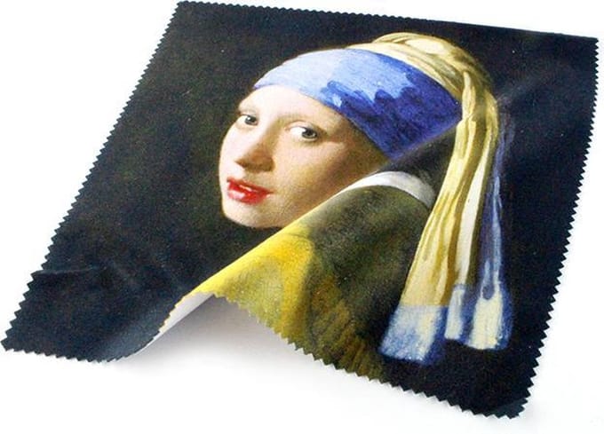 Brillendoekje, 15 x 15 cm, Meisje met de parel