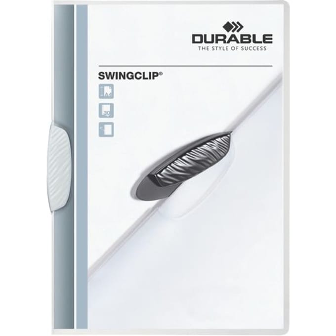 Klemmap Durable Swingclip 30 vellen wit