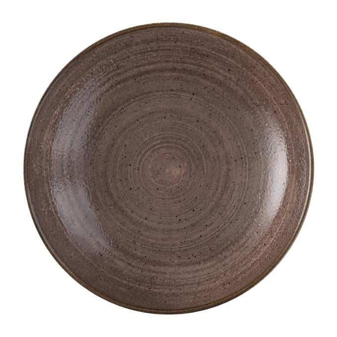 Churchill Stonecast Raw Evolve Brown Coupe Schalen 248mm (12 stuks)