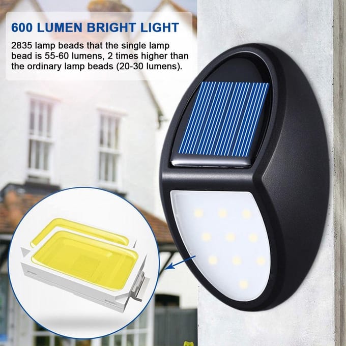 10LED Solarlamp Wandlamp IP65 Waterdicht Buiten Solar Tuinverlichting voor Tuin Binnenplaats Led Solar