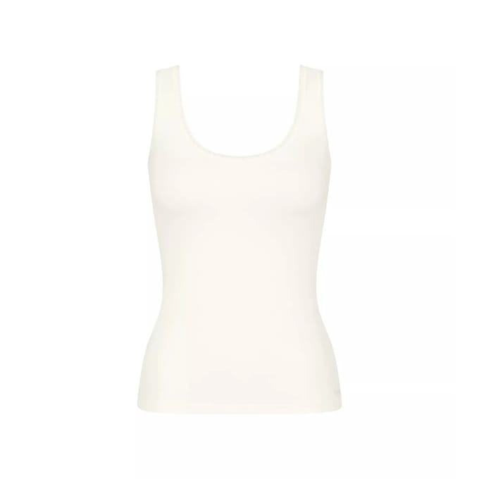 sloggi GO Tank Top 2 pak Dames Onderhemd - Zijde Wit - Maat S