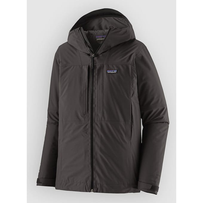 Patagonia Insulated Boulder Fork Rain Jas zwart