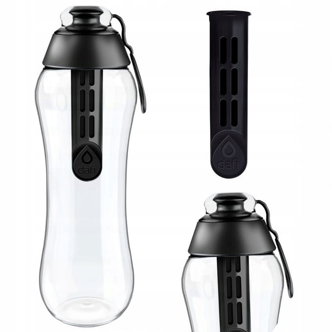 Dafi - Filtrerende Waterfles - Zwart - 0,3L - Inclusief Filter