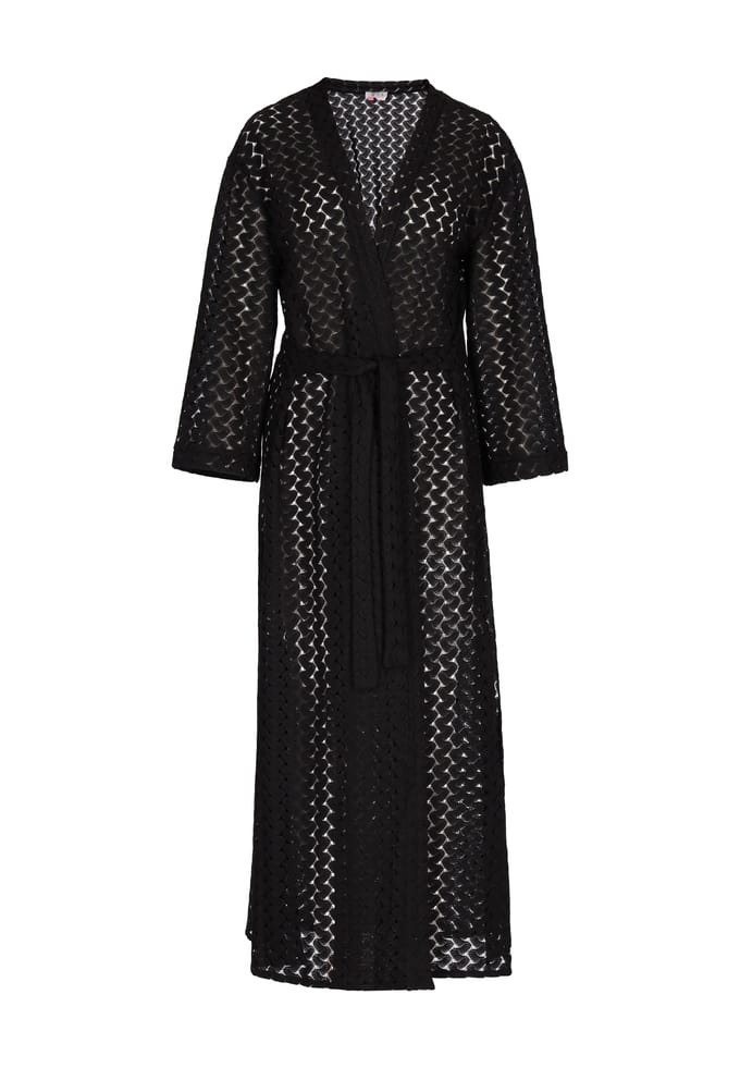 IZIA Kimono Dames zwart
