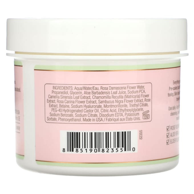 Pixi Beauty, Rose Tonic Togo, Rose & Elderflower, 60 pads white