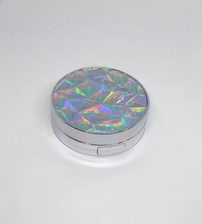 Holly lenzendoosje | Lenzenhouder inclusief alle applicators | Zilver