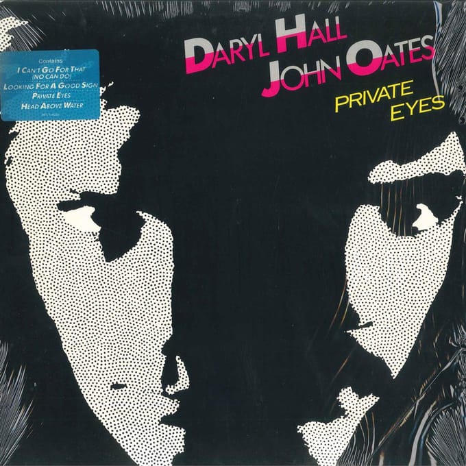 LP Plaat DARYL HALL  JOHN OATES  Private EYES AFL14028 RCA 1981 VS Rock Gebruikt black