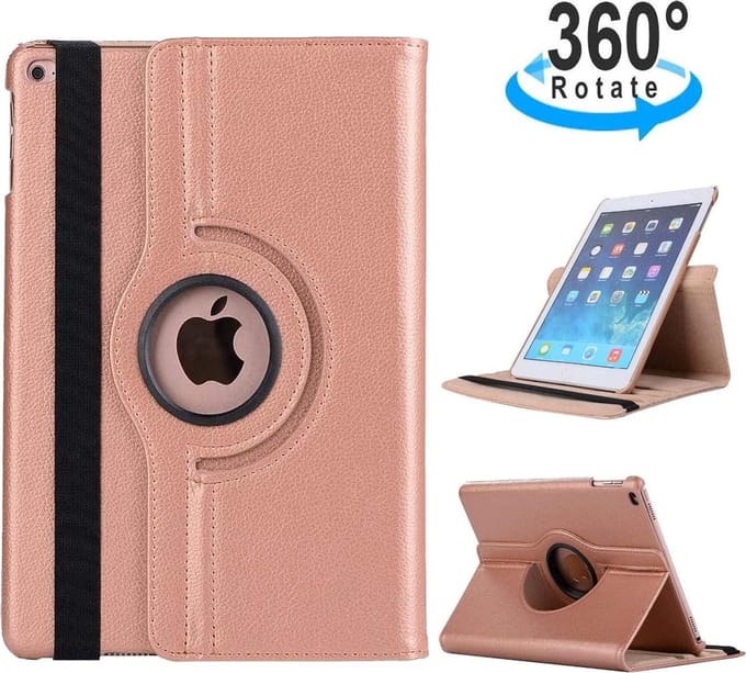 Draaibaar Hoesje 360 Rotating Multi stand Case - Geschikt voor: Apple iPad Mini 1 / Mini 2 / Mini 3 - Rose goud