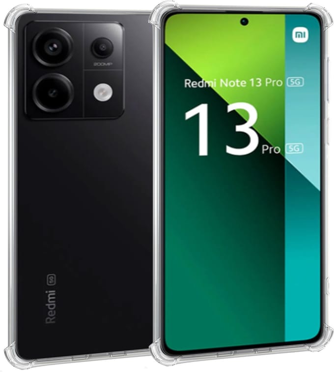 Geschikt voor Xiaomi Redmi Note 13 Pro / POCO M6 Pro - Hoesje - Shock Proof Case – Cover Transparant