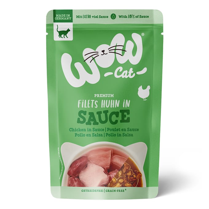 WOW CAT - Sauce Pouchbeutel 8x85g | Huhn
