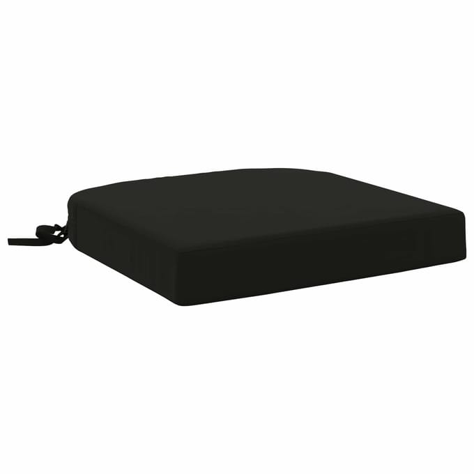 vidaXL - 1-delig - zitkussen - SOEST - 100% - Polyester - Zwart - 40 - x - 40 - x - 7 - cm