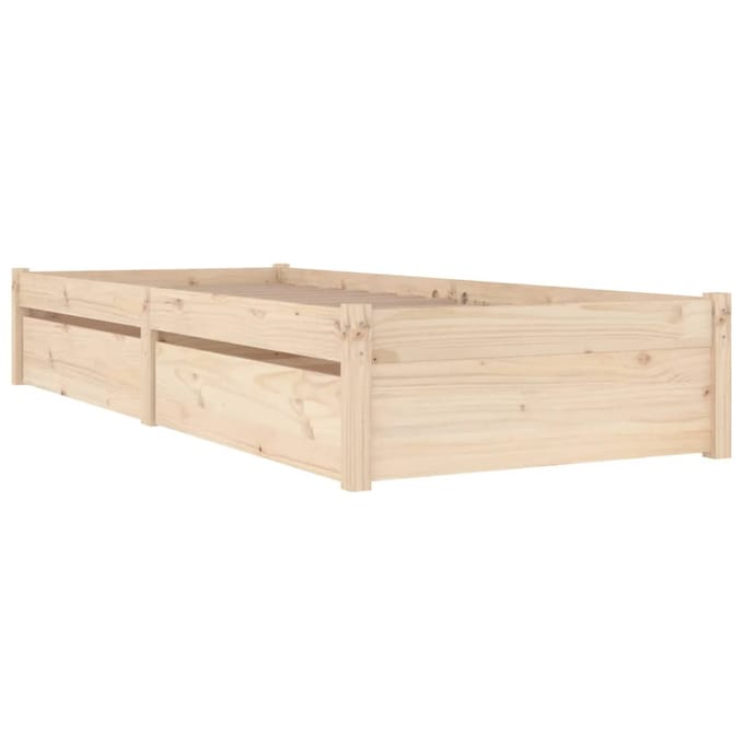 vidaXL - Bedframe - met - lades - 75x190 - cm
