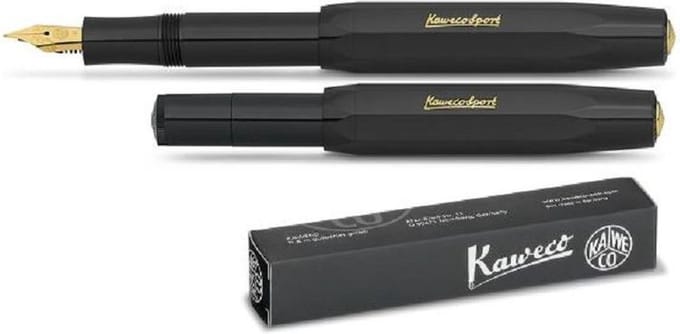 Kaweco Classic Sport - 1 Vulpen - Extra Broad punt - Zwart