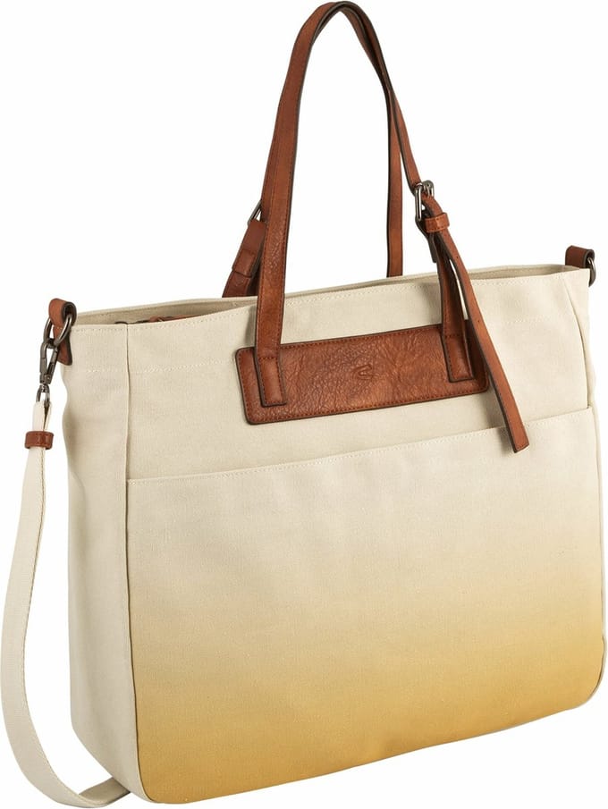 camel active Shopper Schoudertas Sand Zip Tote Bag Cream-White Beige