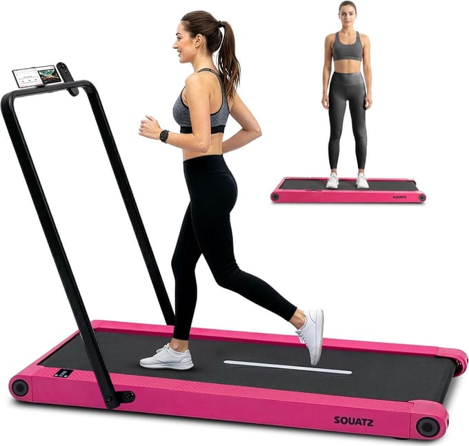 Loopband met Trilplaat - Wandelplatform - Thuiswerken en Bewegen - Stille Borstelloze Motor - 100x38 cm Loopoppervlak - Zwart
