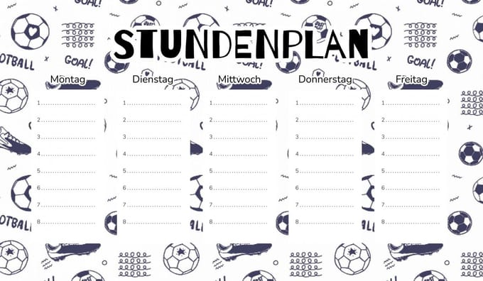 Wallvy - Magnetisch Lesplan - 45x26cm - Voetbalontwerp