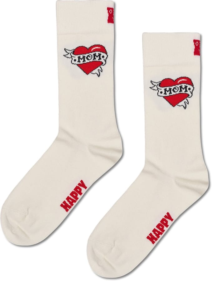Happy Socks Mother''s Day Sock - unisex sokken - wit - Unisex - Maat: 36 - 40